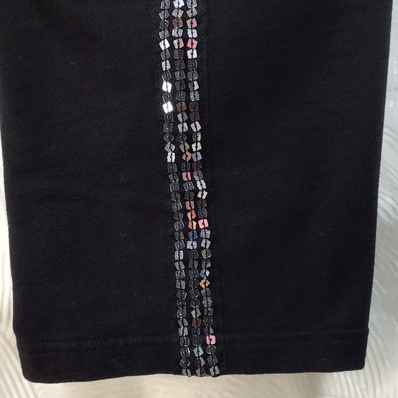 VTG 90s L.A.BLUES ‘Active’ Black Silver Sequin Side Seams with Pockets - Picture 8 of 9